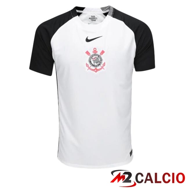 Maglie Calcio Personalizzate,Tute Calcio Squadre,Maglia Nazionale Italiana Calcio | Maglie Calcio Corinthians Prima Bianco 2025/2026