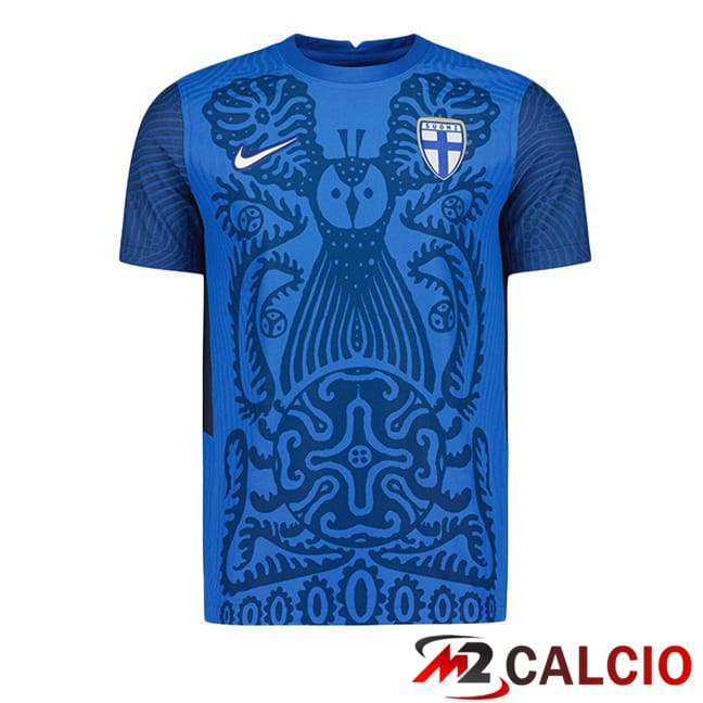 Maglie Calcio Personalizzate,Tute Calcio Squadre,Maglia Nazionale Italiana Calcio | Maglie Calcio Finlandia Seconda Blu 2025/2026