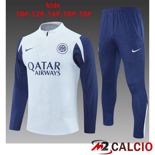 Maglie Calcio Personalizzate,Tute Calcio Squadre,Maglia Nazionale Italiana Calcio | Insieme Tuta Calcio Inter Milan Bambino Grigio 2025/2026