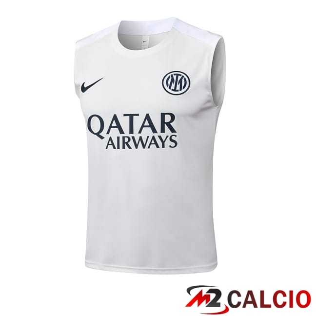 Maglie Calcio Personalizzate,Tute Calcio Squadre,Maglia Nazionale Italiana Calcio | Canotta Allenamento Inter Milan Bianco 2025/2026