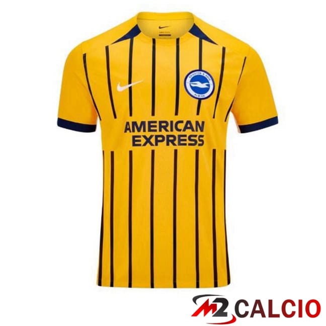 Maglie Calcio Personalizzate,Tute Calcio Squadre,Maglia Nazionale Italiana Calcio | Maglie Calcio FC Brighton Terza Giallo 2025/2026