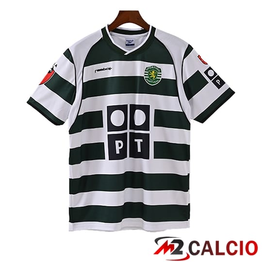 Maglie Calcio Personalizzate,Tute Calcio Squadre,Maglia Nazionale Italiana Calcio | Maglie Calcio Sporting CP Retro Prima 2001/2003