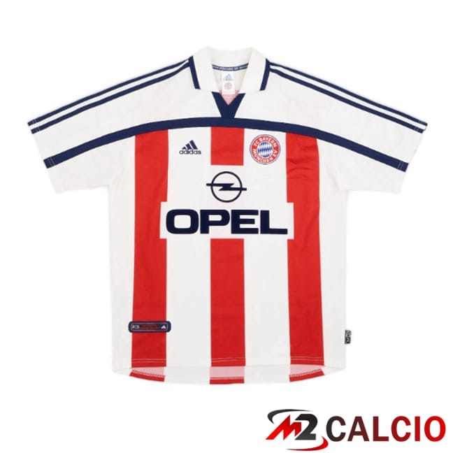 Maglie Calcio Personalizzate,Tute Calcio Squadre,Maglia Nazionale Italiana Calcio | Maglie Calcio Bayern Monaco Retro Seconda Bianco 2000-2002
