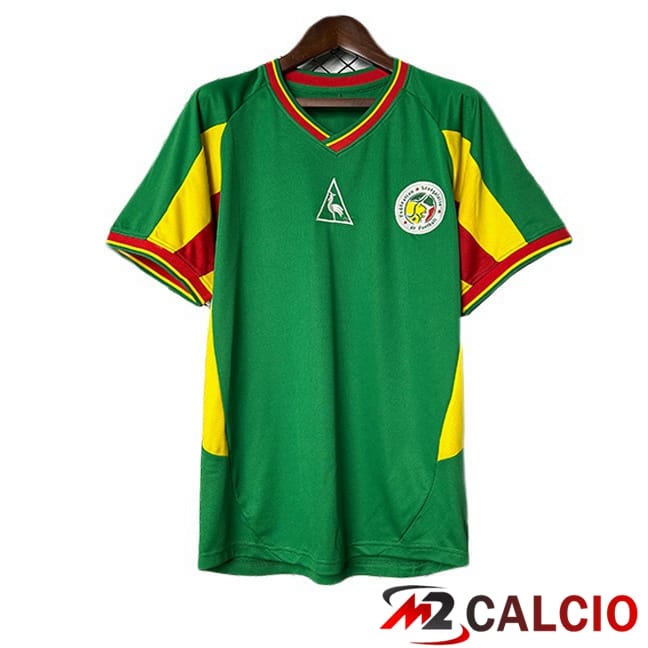 Maglie Calcio Personalizzate,Tute Calcio Squadre,Maglia Nazionale Italiana Calcio | Maglie Calcio Senegal Retro Seconda Verde 2002