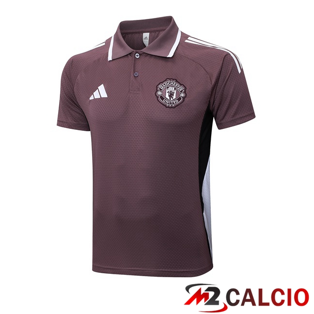 Maglie Calcio Personalizzate,Tute Calcio Squadre,Maglia Nazionale Italiana Calcio | Maglia Polo Manchester United Viola 2025/2026
