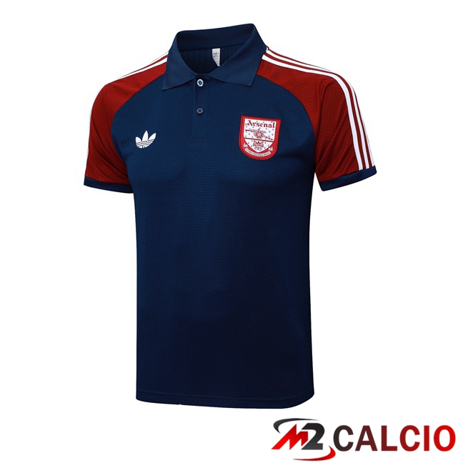 Maglie Calcio Personalizzate,Tute Calcio Squadre,Maglia Nazionale Italiana Calcio | Maglia Polo Arsenal Blu Reale 2025/2026