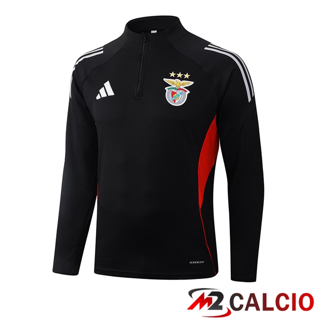 Maglie Calcio Personalizzate,Tute Calcio Squadre,Maglia Nazionale Italiana Calcio | Felpa Allenamento S.L Benfica Nero 2025/2026