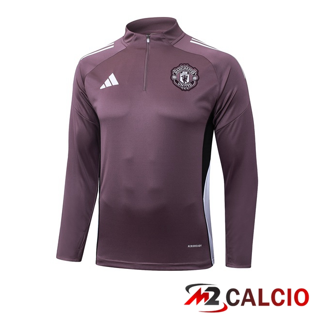 Maglie Calcio Personalizzate,Tute Calcio Squadre,Maglia Nazionale Italiana Calcio | Felpa Allenamento Manchester United Viola 2025/2026