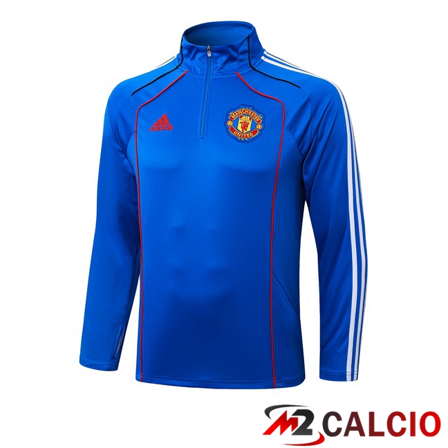Maglie Calcio Personalizzate,Tute Calcio Squadre,Maglia Nazionale Italiana Calcio | Felpa Allenamento Manchester United Blu 2025/2026