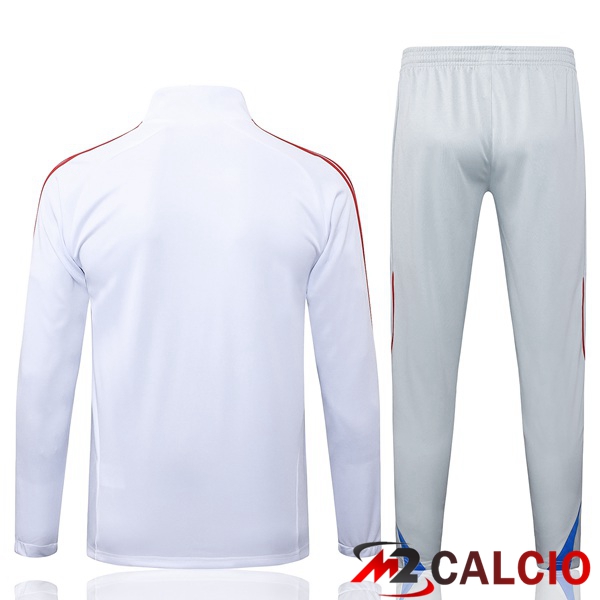 Insieme Tuta Calcio - Giacca Bayern Monaco Bianco 2025/2026