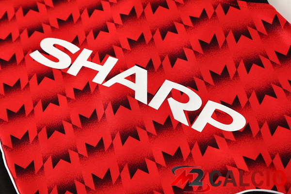 Insieme Tuta Calcio - Giacca Manchester United Rosso Nero 2025/2026