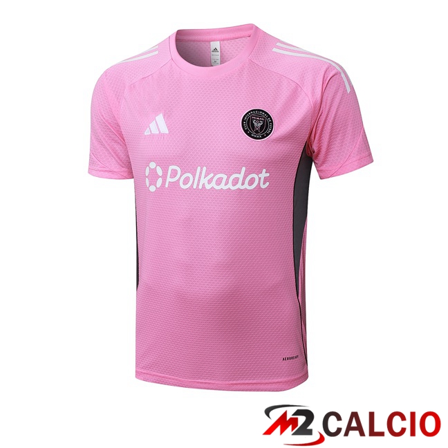 Maglie Calcio Personalizzate,Tute Calcio Squadre,Maglia Nazionale Italiana Calcio | T Shirt Allenamento Inter Miami CF Rosa 2025/2026