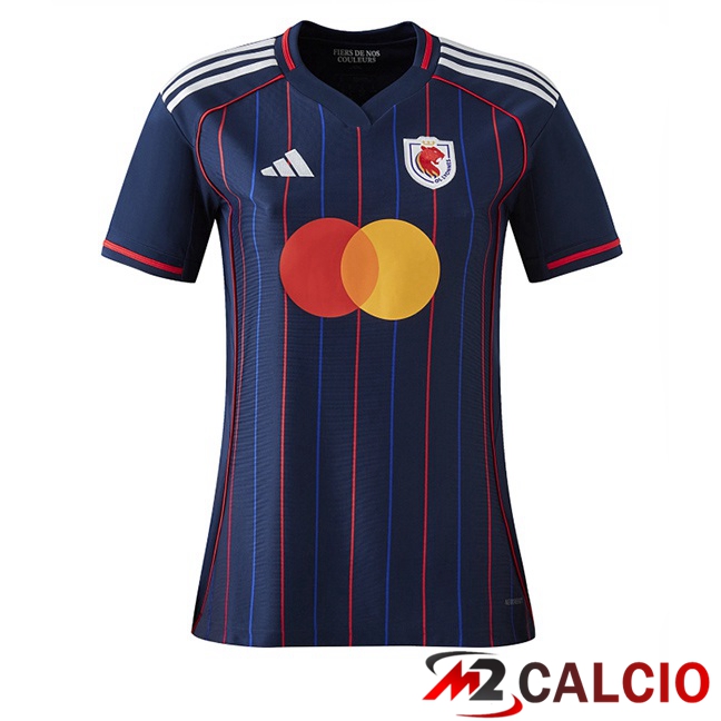 Maglie Calcio Personalizzate,Tute Calcio Squadre,Maglia Nazionale Italiana Calcio | Maglie Calcio Lione OL Donna Seconda Blu Reale 2025/2026