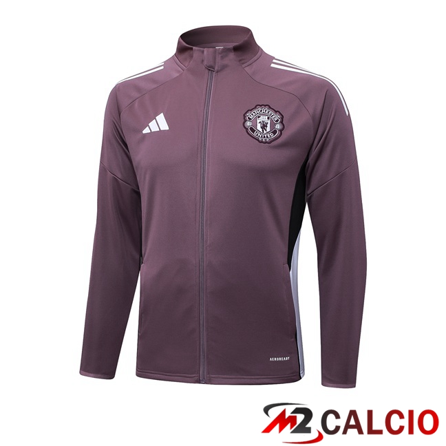 Maglie Calcio Personalizzate,Tute Calcio Squadre,Maglia Nazionale Italiana Calcio | Giacca Calcio Manchester United Viola 2025/2026