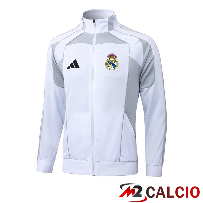 Giacca Calcio Real Madrid Bianco 2025/2026