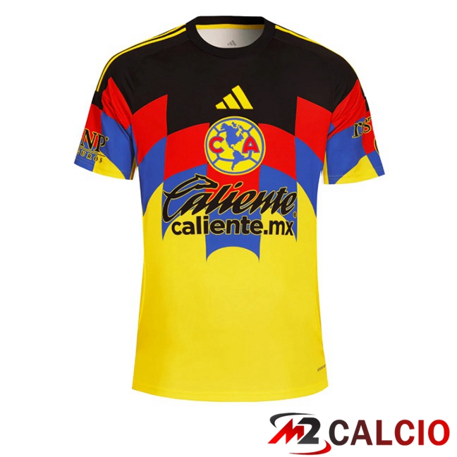 Maglie Calcio Personalizzate,Tute Calcio Squadre,Maglia Nazionale Italiana Calcio | Maglie Calcio Club America Prima Giallo 2025/2026