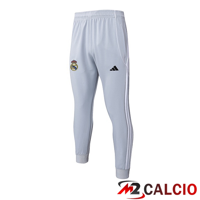 Maglie Calcio Personalizzate,Tute Calcio Squadre,Maglia Nazionale Italiana Calcio | Pantaloni Da Allenamento Real Madrid Grigio 2025/2026