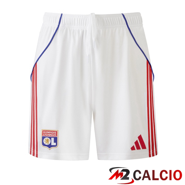 Maglie Calcio Personalizzate,Tute Calcio Squadre,Maglia Nazionale Italiana Calcio | Pantaloncini Calcio Lione OL Prima Bianco 2025/2026