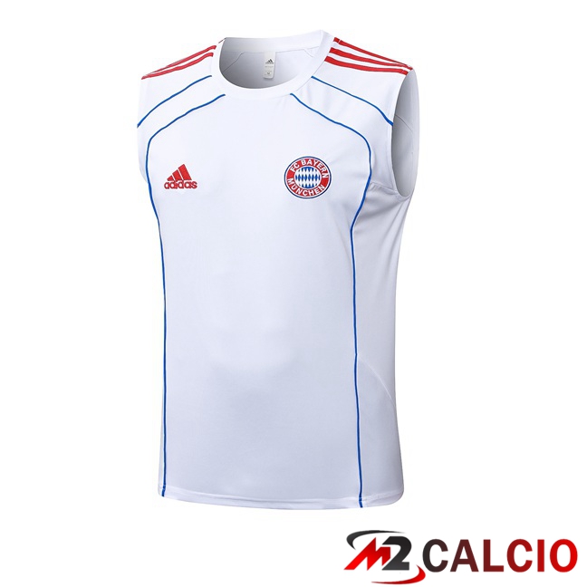 Maglie Calcio Personalizzate,Tute Calcio Squadre,Maglia Nazionale Italiana Calcio | Canotta Allenamento Bayern Monaco Bianco 2025/2026