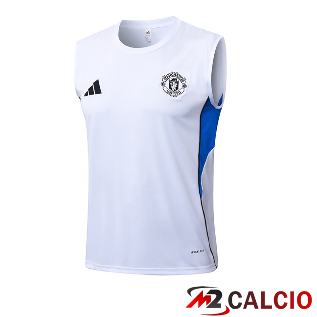 Maglie Calcio Personalizzate,Tute Calcio Squadre,Maglia Nazionale Italiana Calcio | Canotta Allenamento Manchester United Bianco 2025/2026