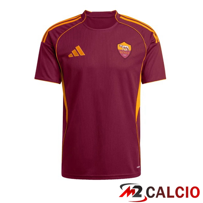 Maglie Calcio Personalizzate,Tute Calcio Squadre,Maglia Nazionale Italiana Calcio | Maglie Calcio AS Roma Prima Rosso 2025/2026