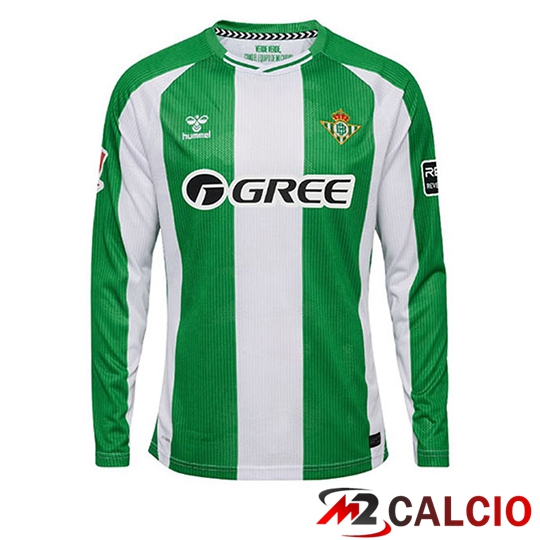 Maglie Calcio Personalizzate,Tute Calcio Squadre,Maglia Nazionale Italiana Calcio | Maglie Calcio Real Betis Manica Lunga Prima 2025 2026
