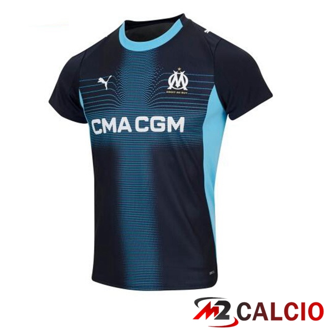 Maglie Calcio Personalizzate,Tute Calcio Squadre,Maglia Nazionale Italiana Calcio | Maglie Calcio Marsiglia OM Donna Seconda Blu Reale 2025/2026