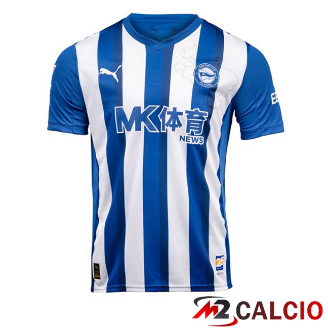 Maglie Calcio Personalizzate,Tute Calcio Squadre,Maglia Nazionale Italiana Calcio | Maglie Calcio Deportivo Alaves Prima Blu Bianco 2025/2026
