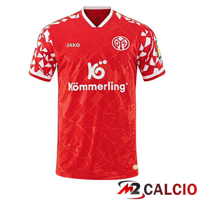 Maglie Calcio Personalizzate,Tute Calcio Squadre,Maglia Nazionale Italiana Calcio | Maglie Calcio FSV Mainz 05 Prima Rosso 2025/2026