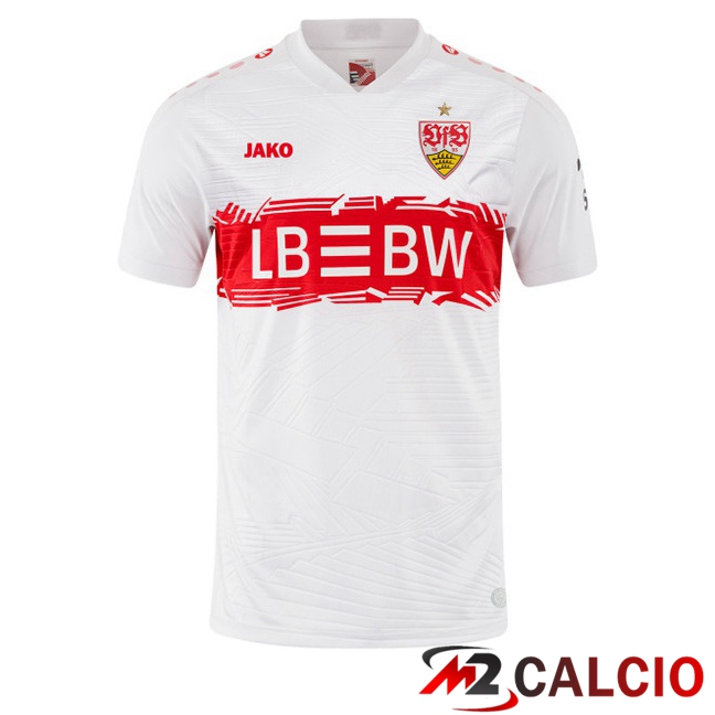 Maglie Calcio Personalizzate,Tute Calcio Squadre,Maglia Nazionale Italiana Calcio | Maglie Calcio VfB Stuttgart Prima Bianco 2025/2026