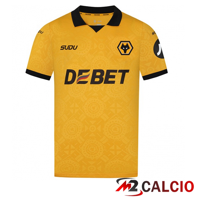 Maglie Calcio Personalizzate,Tute Calcio Squadre,Maglia Nazionale Italiana Calcio | Maglie Calcio Wolves Prima Giallo 2025/2026