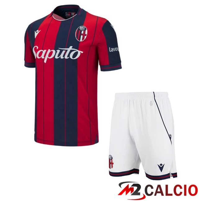 Maglie Calcio Personalizzate,Tute Calcio Squadre,Maglia Nazionale Italiana Calcio | Maglie Calcio Bologna Bambino Prima Rosso Blu Reale 2025/2026