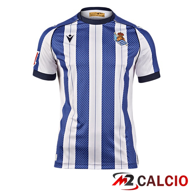 Maglie Calcio Personalizzate,Tute Calcio Squadre,Maglia Nazionale Italiana Calcio | Maglie Calcio Real Sociedad Prima Blu Bianco 2025/2026