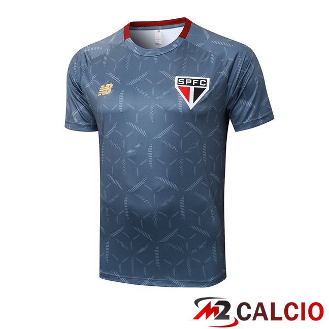 Maglie Calcio Personalizzate,Tute Calcio Squadre,Maglia Nazionale Italiana Calcio | T Shirt Allenamento Sao Paulo FC Blu Reale 2025/2026