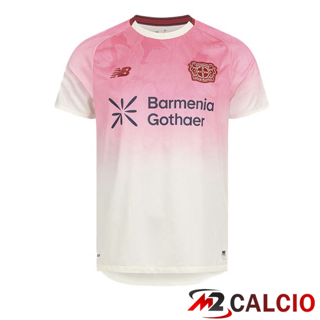 Maglie Calcio Personalizzate,Tute Calcio Squadre,Maglia Nazionale Italiana Calcio | Maglie Calcio Bayer 04 Leverkusen Seconda Bianco Rosa 2025/2026