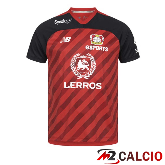 Maglie Calcio Personalizzate,Tute Calcio Squadre,Maglia Nazionale Italiana Calcio | Maglie Calcio Bayer 04 Leverkusen eSports Rosso Nero 2025/2026