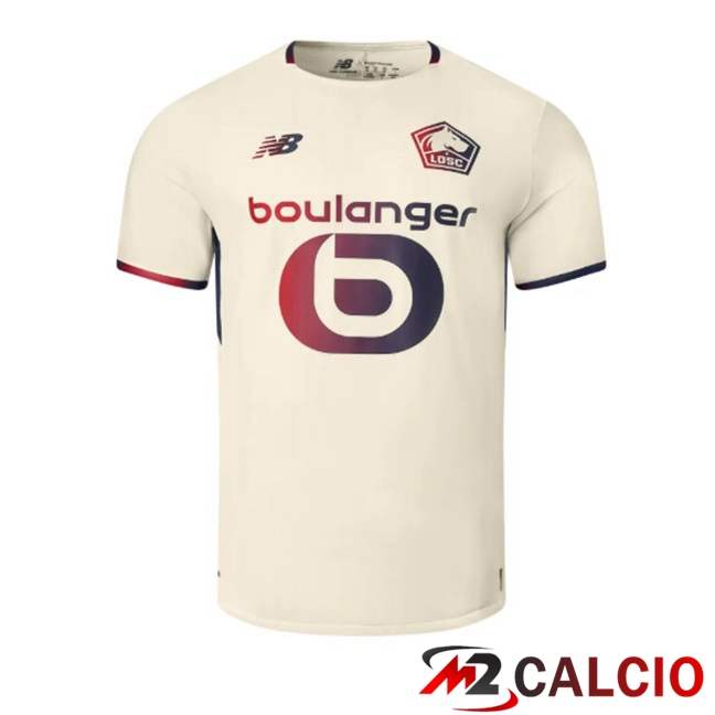 Maglie Calcio Personalizzate,Tute Calcio Squadre,Maglia Nazionale Italiana Calcio | Maglie Calcio Lille OSC Seconda Giallo 2025/2026