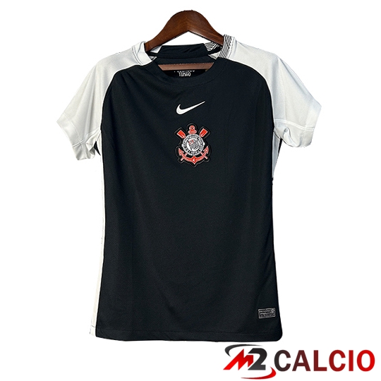 Maglie Calcio Personalizzate,Tute Calcio Squadre,Maglia Nazionale Italiana Calcio | Maglie Calcio Corinthians Donna Seconda 2025 2026