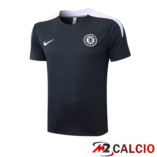 Maglie Calcio Personalizzate,Tute Calcio Squadre,Maglia Nazionale Italiana Calcio | T Shirt Allenamento FC Chelsea Grigio 2025/2026