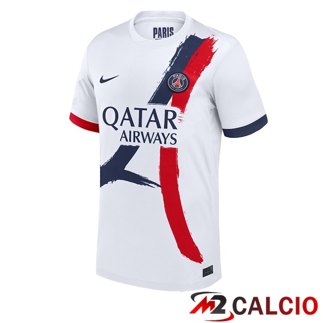 Maglie Calcio Personalizzate,Tute Calcio Squadre,Maglia Nazionale Italiana Calcio | Maglie Calcio Paris PSG Seconda Bianco 2025/2026