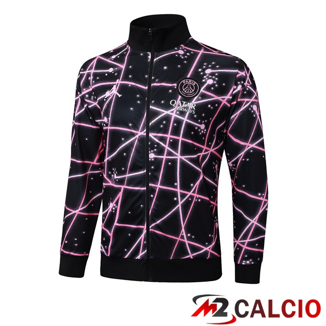 Maglie Calcio Personalizzate,Tute Calcio Squadre,Maglia Nazionale Italiana Calcio | Giacca Calcio Jordan Paris PSG Nero Rosa 2025/2026