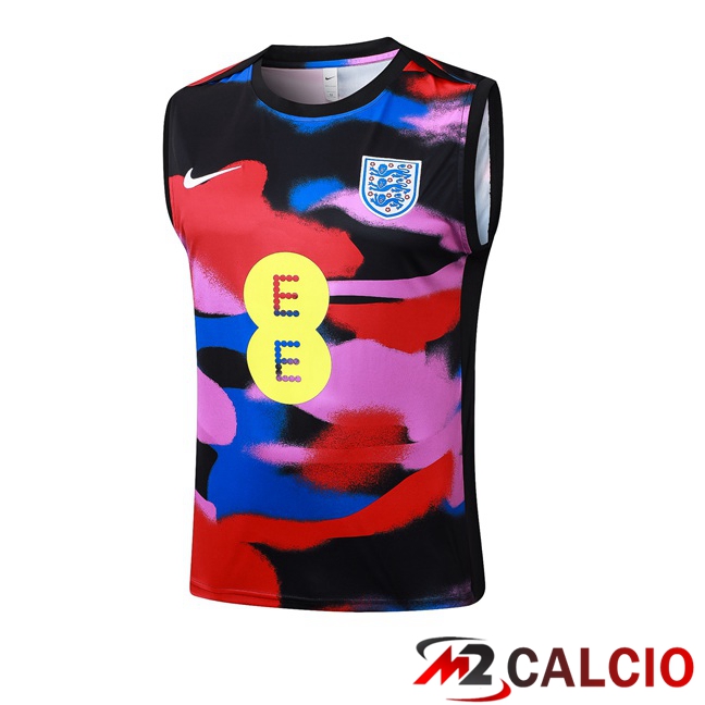 Maglie Calcio Personalizzate,Tute Calcio Squadre,Maglia Nazionale Italiana Calcio | Canotta Allenamento Inghilterra Rosso Nero Blu 2025/2026