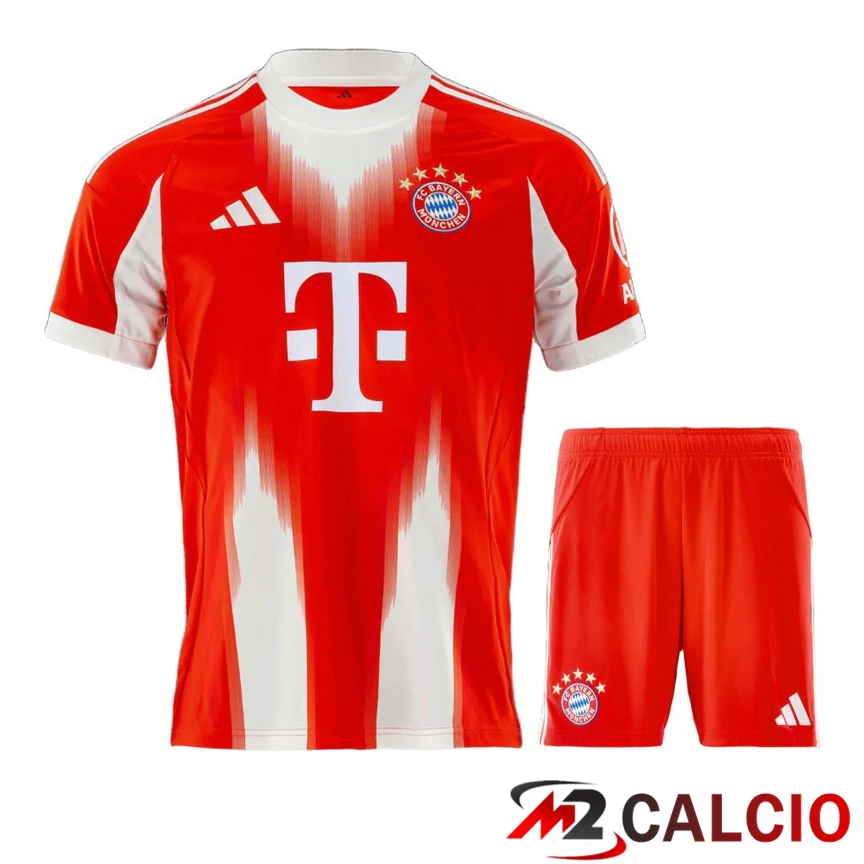 Maglie Calcio Personalizzate,Tute Calcio Squadre,Maglia Nazionale Italiana Calcio | Insieme Maglie Calcio Bayern Monaco Prima + Pantaloncini 2025 2026