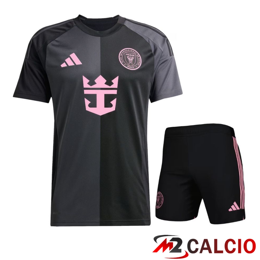 Maglie Calcio Personalizzate,Tute Calcio Squadre,Maglia Nazionale Italiana Calcio | Insieme Maglie Calcio Inter Miami CF Seconda + Pantaloncini 2025 2026