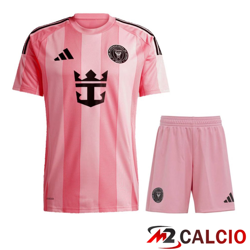 Maglie Calcio Personalizzate,Tute Calcio Squadre,Maglia Nazionale Italiana Calcio | Insieme Maglie Calcio Inter Miami CF Prima + Pantaloncini 2025 2026