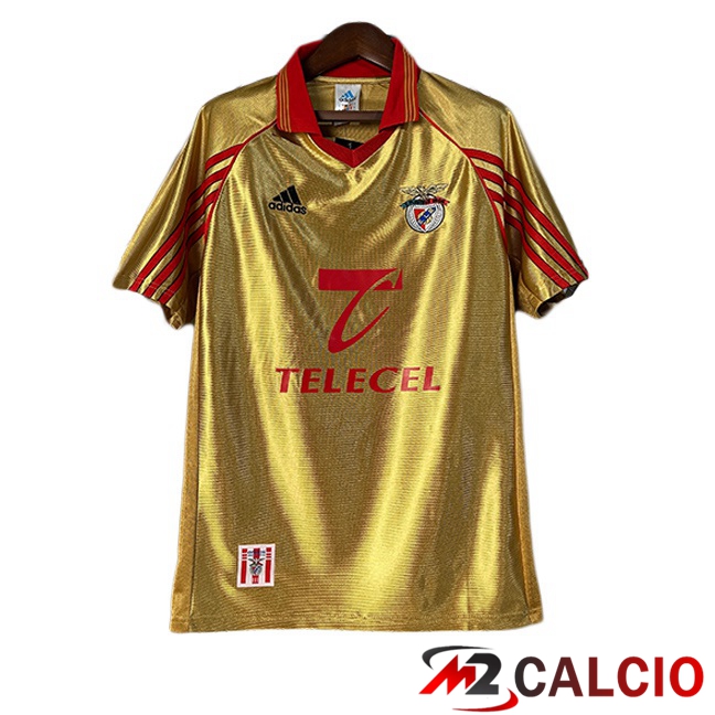 Maglie Calcio Personalizzate,Tute Calcio Squadre,Maglia Nazionale Italiana Calcio | Maglie Calcio S.L Benfica Retro Seconda Giallo 1998-1999