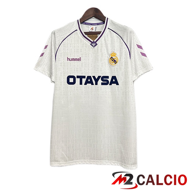 Maglie Calcio Personalizzate,Tute Calcio Squadre,Maglia Nazionale Italiana Calcio | Maglie Calcio Real Madrid Retro Prima Bianco 1990-1992