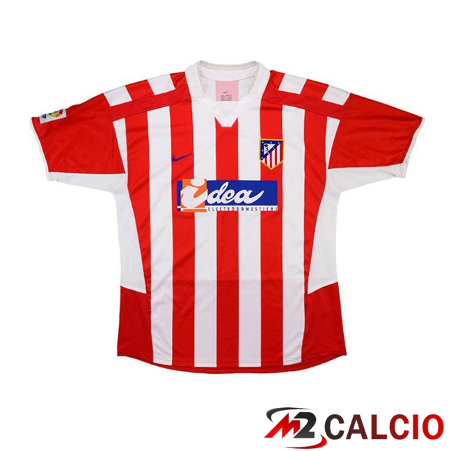Maglie Calcio Personalizzate,Tute Calcio Squadre,Maglia Nazionale Italiana Calcio | Maglie Calcio Atletico Madrid Retro Prima Rosso 2002-2003