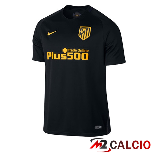 Maglie Calcio Personalizzate,Tute Calcio Squadre,Maglia Nazionale Italiana Calcio | Maglie Calcio Atletico Madrid Retro Seconda Nero 2016-2017