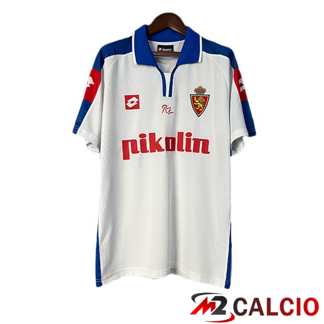 Maglie Calcio Personalizzate,Tute Calcio Squadre,Maglia Nazionale Italiana Calcio | Maglie Calcio Real Zaragoza Retro Prima Bianco 2003-2005
